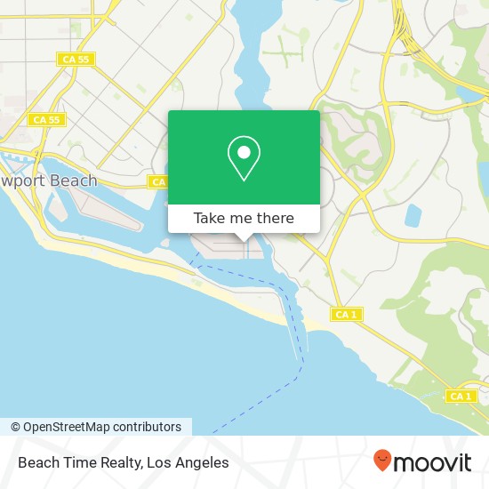 Beach Time Realty map