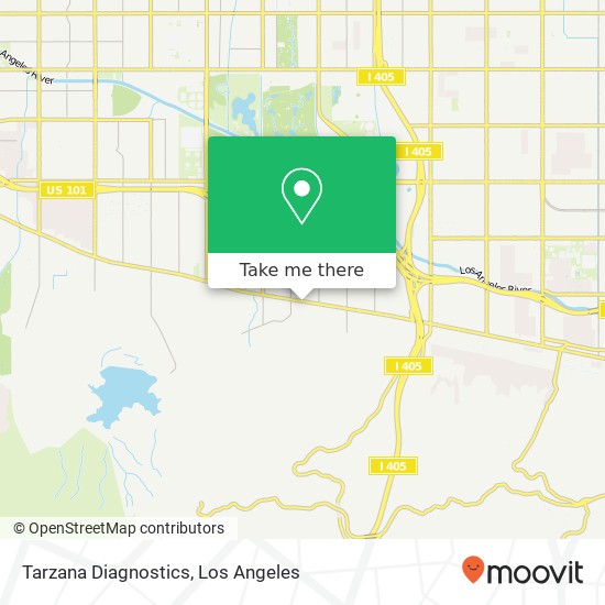 Tarzana Diagnostics map