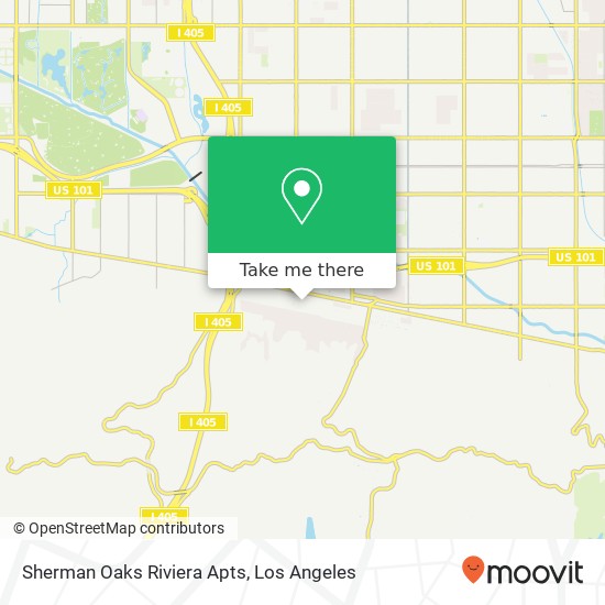 Sherman Oaks Riviera Apts map