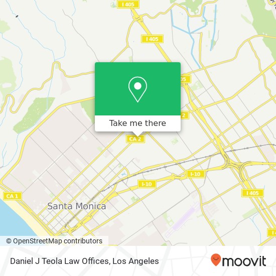 Mapa de Daniel J Teola Law Offices