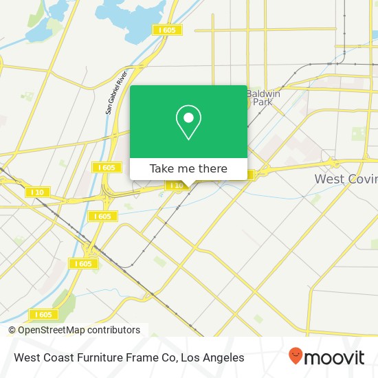 West Coast Furniture Frame Co map