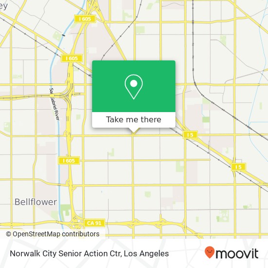 Mapa de Norwalk City Senior Action Ctr