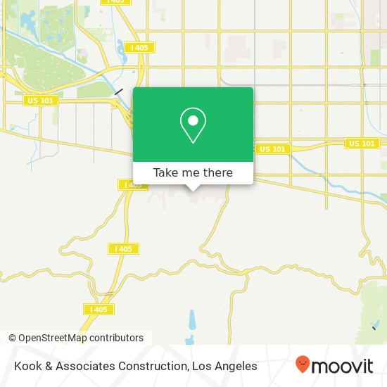 Kook & Associates Construction map