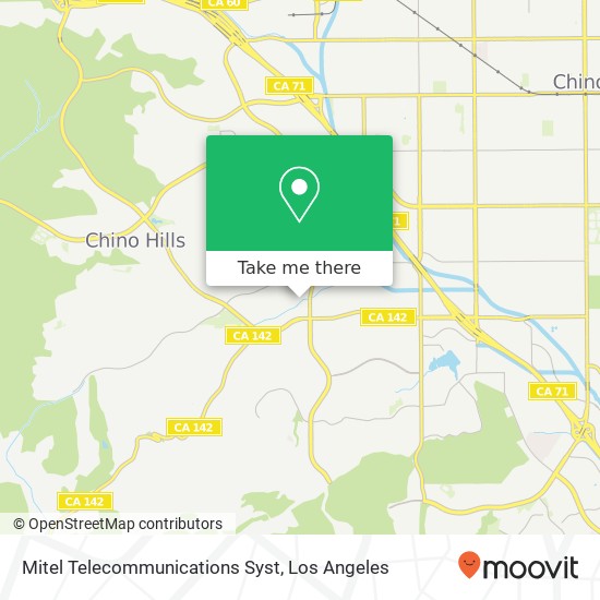 Mapa de Mitel Telecommunications Syst