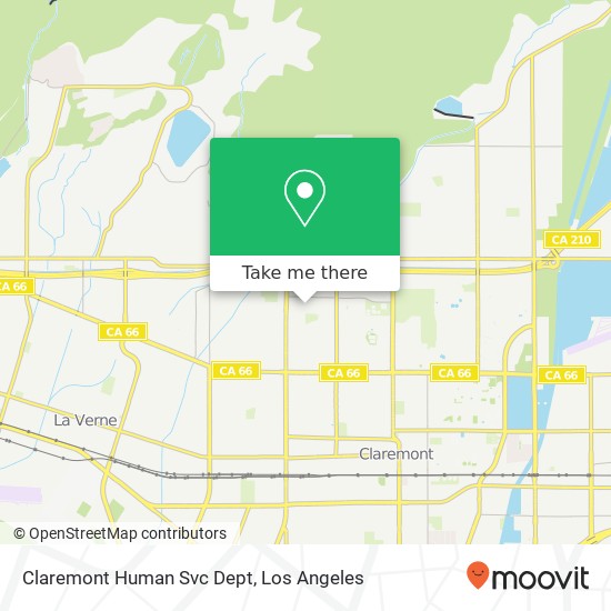 Claremont Human Svc Dept map