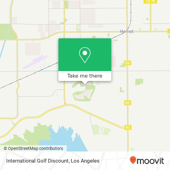 International Golf Discount map