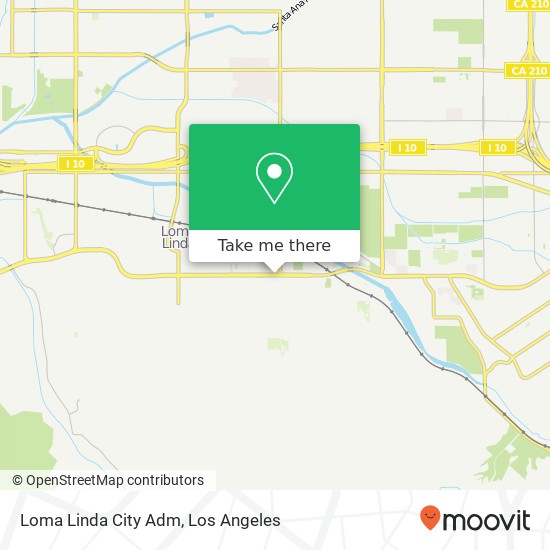 Mapa de Loma Linda City Adm