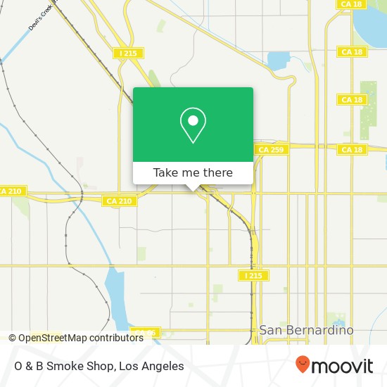 O & B Smoke Shop map