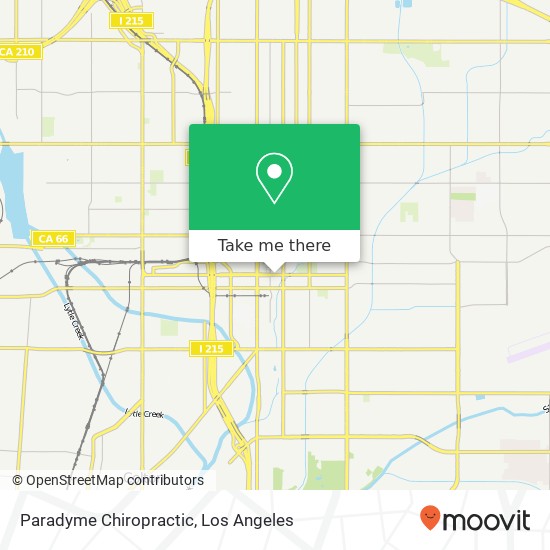 Paradyme Chiropractic map