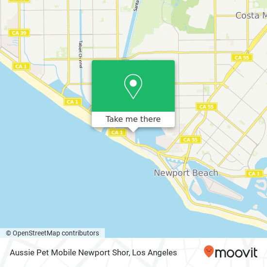 Mapa de Aussie Pet Mobile Newport Shor