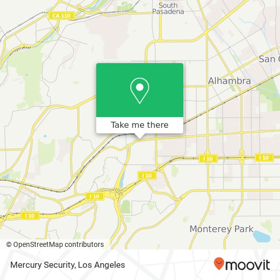 Mapa de Mercury Security