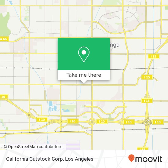 Mapa de California Cutstock Corp
