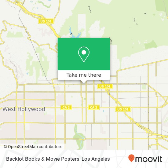 Mapa de Backlot Books & Movie Posters