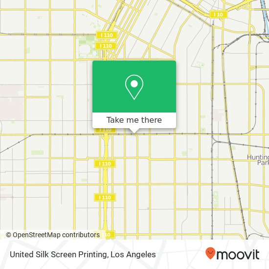 United Silk Screen Printing map