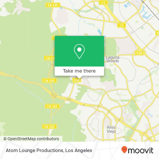 Mapa de Atom Lounge Productions
