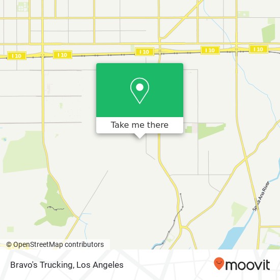 Bravo's Trucking map