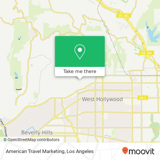 Mapa de American Travel Marketing