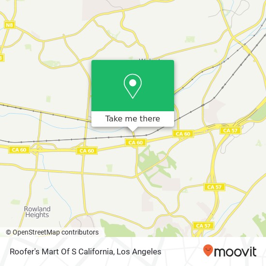 Mapa de Roofer's Mart Of S California