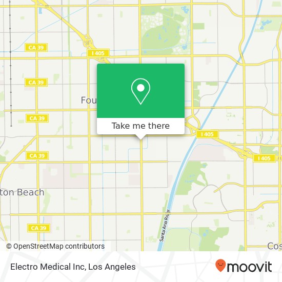 Electro Medical Inc map