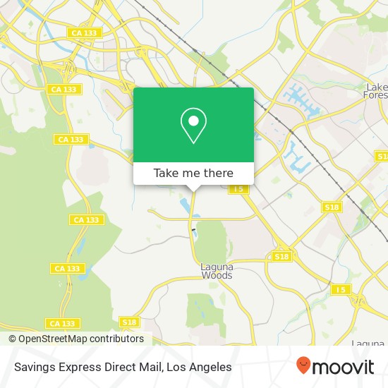 Savings Express Direct Mail map