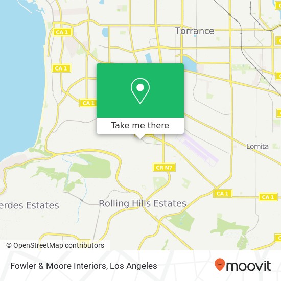 Fowler & Moore Interiors map