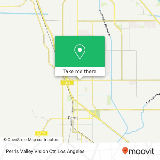 Perris Valley Vision Ctr map