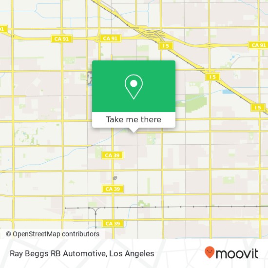Ray Beggs RB Automotive map
