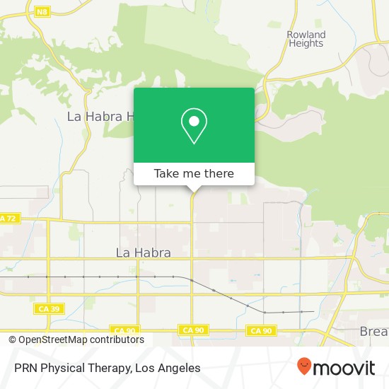 PRN Physical Therapy map