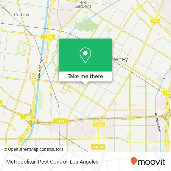 Metropolitan Pest Control map