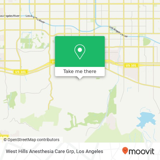 West Hills Anesthesia Care Grp map