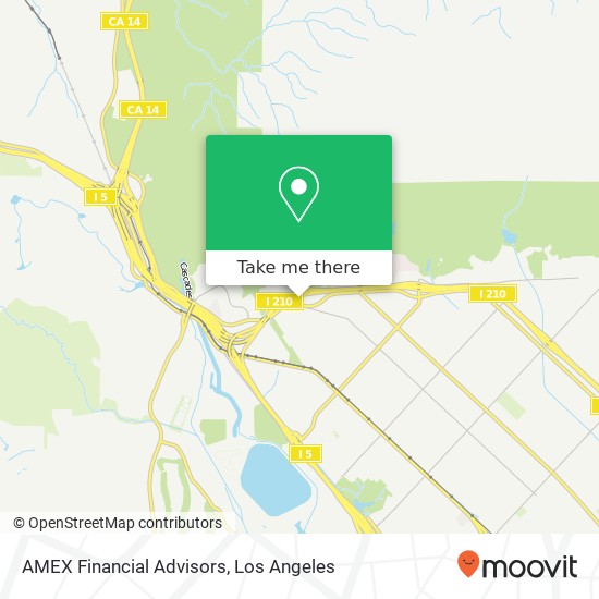 AMEX Financial Advisors map