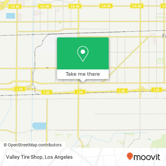 Mapa de Valley Tire Shop