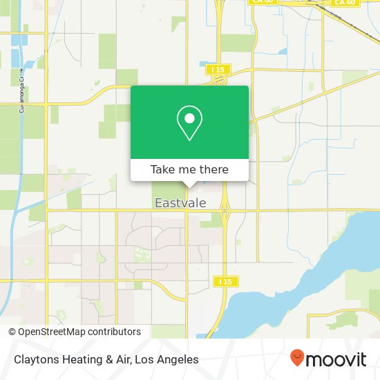 Claytons Heating & Air map