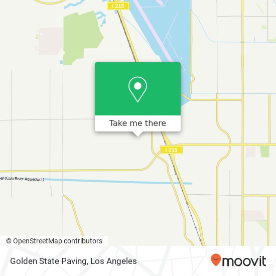 Golden State Paving map