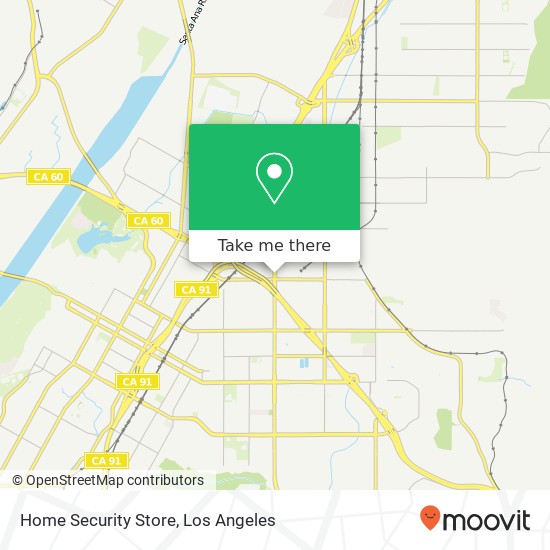 Mapa de Home Security Store