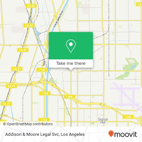 Addison & Moore Legal Svc map