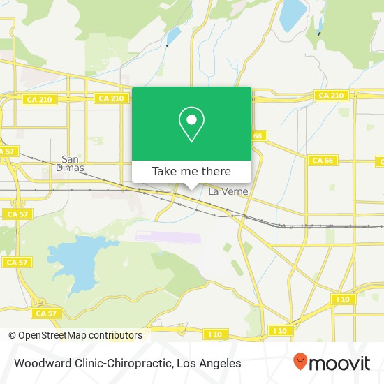 Woodward Clinic-Chiropractic map