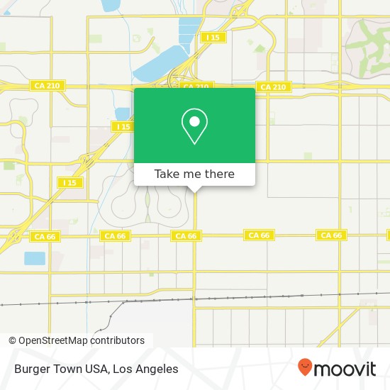 Mapa de Burger Town USA