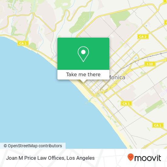 Joan M Price Law Offices map