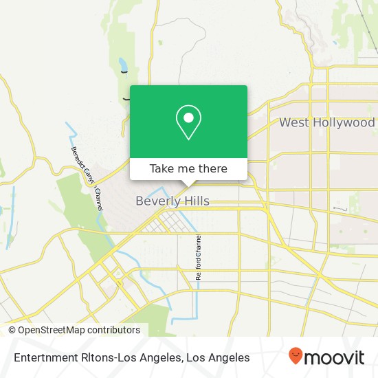 Mapa de Entertnment Rltons-Los Angeles