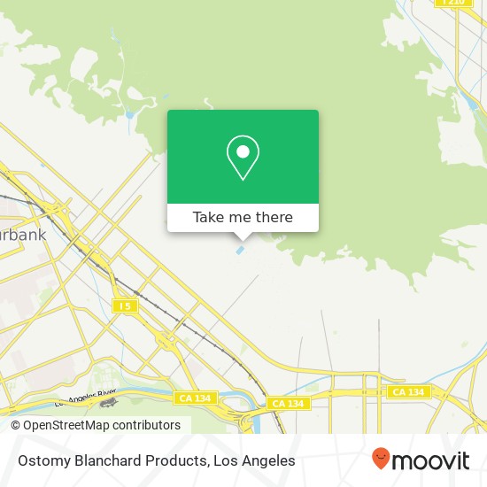 Ostomy Blanchard Products map