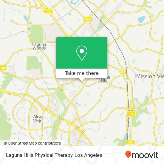 Mapa de Laguna Hills Physical Therapy
