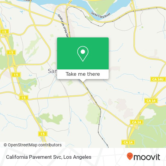 Mapa de California Pavement Svc