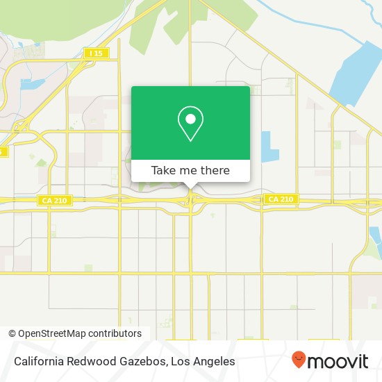 Mapa de California Redwood Gazebos