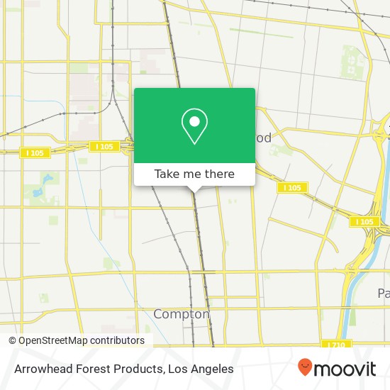 Mapa de Arrowhead Forest Products