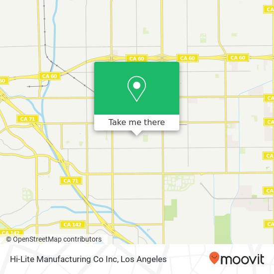 Hi-Lite Manufacturing Co Inc map