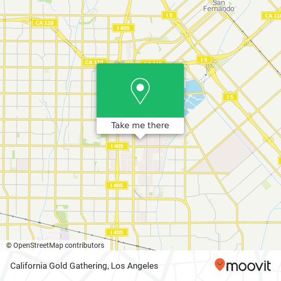 California Gold Gathering map