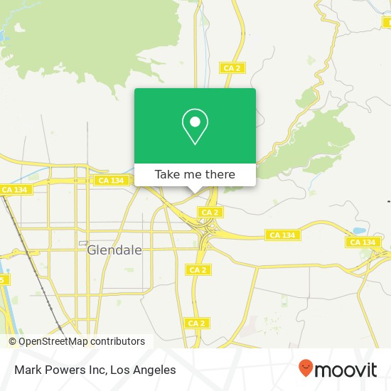 Mark Powers Inc map