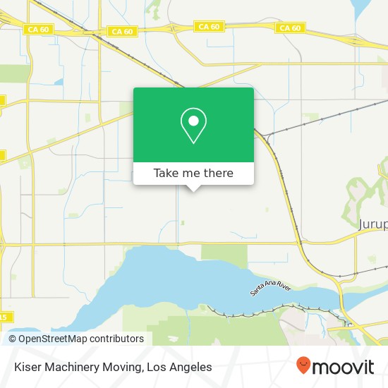 Mapa de Kiser Machinery Moving