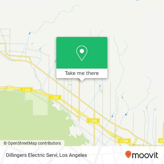 Dillingers Electric Servi map